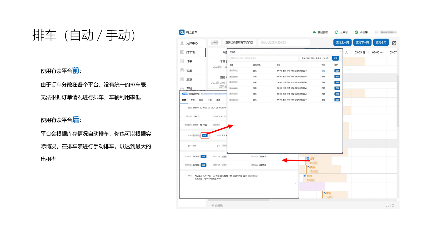 有众管车-自动排车/手动排车
